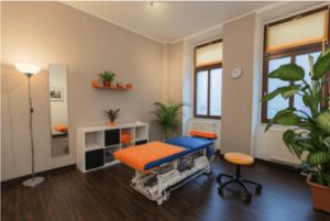 Patientenzimmer bei Praxis Beth - Physiotherapie in München